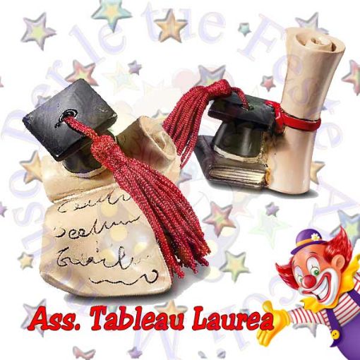 Immagine di Decoro Laurea simboli ass.  6cm H