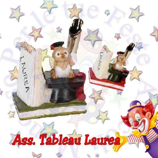 Immagine di Decoro Laurea gufo ass. 6cm H