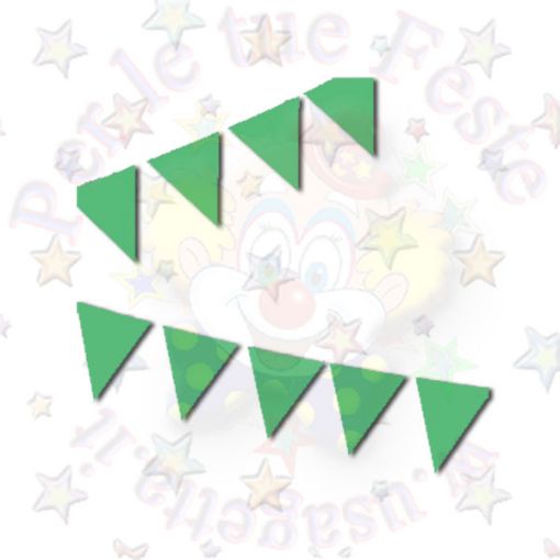 Immagine di Bandierine Verde 10mtr PVC