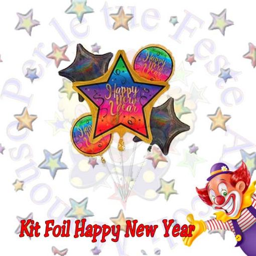 Immagine di KIT 5 palloni Happy New Year