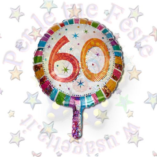 Immagine di Pallone foil radiant bday 60 Ø45