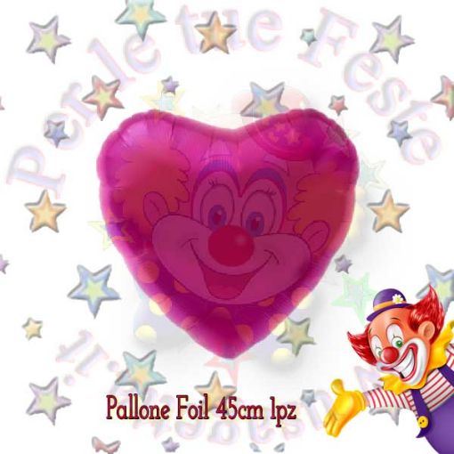 Immagine di Palloncino Foil Cuore Fucsia 45cm