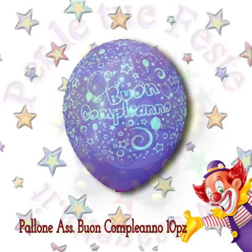 Immagine di Palloncino Buon Compleanno Ø30cm 10pz