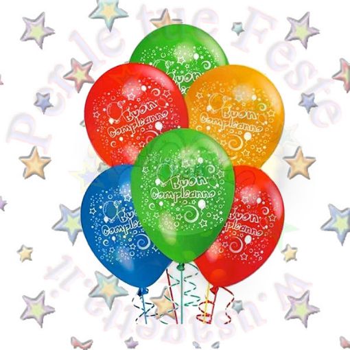 Immagine di Palloncino Buon Compleanno Ø30cm 1pz