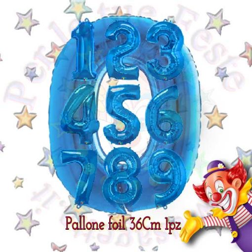 Immagine di Palloncino Foil nr.6 blu 36cm