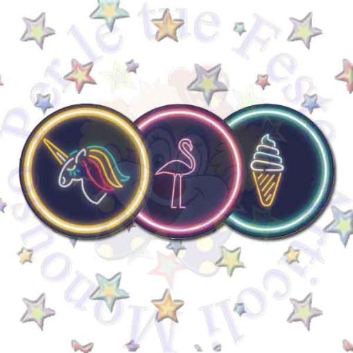 Immagine di Piatti Neon Party  23cm 8pz