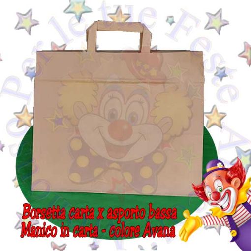 Immagine di Borsa Carta Avana manico carta 32X22X27cm