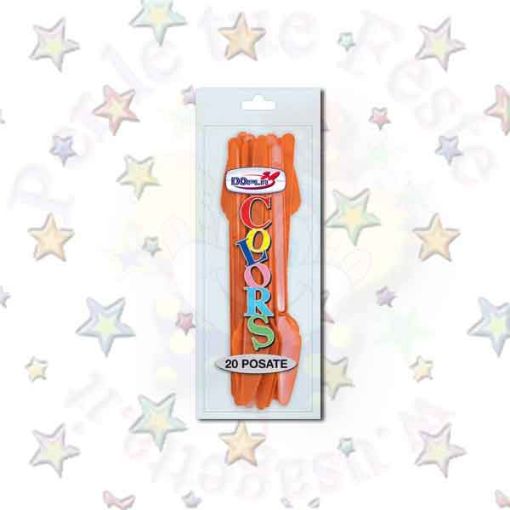 Immagine di Coltelli arancio 20pz