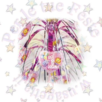Distintivo per 13° compleanno rosa e argento stelle e cuori olografico riciclabile 13° compleanno OTP, Metallo Plastica