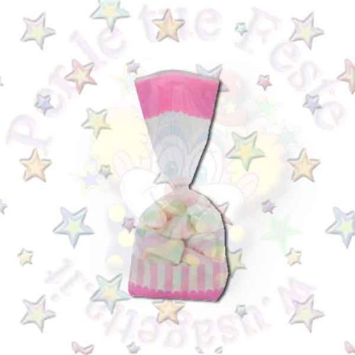 Immagine di Candy bags pp rosa c/laccio 27x9cm 10pz