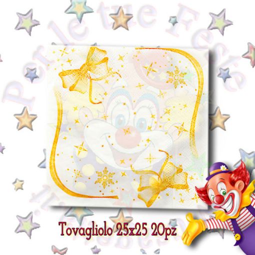 Immagine di Tovaglioli Golden ribbon 25x25 20pz