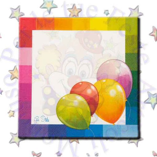 Immagine di Tovaglioli Ballons 33x33 3V 8pz