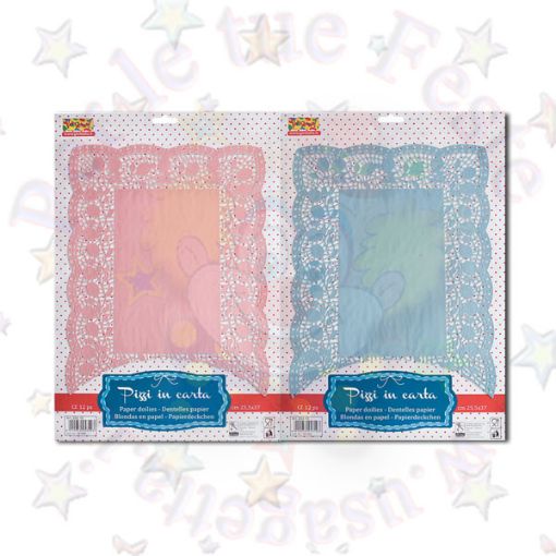 Immagine di Pizzi azzurri rett. 30x40 10pz