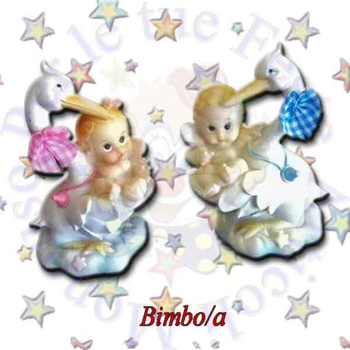 Immagine di Cicogna con bimbo/bimba