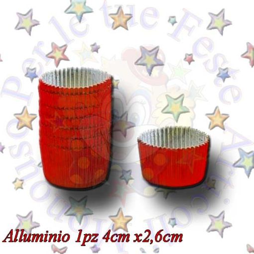 Immagine di Pirottino T1 rosso Ø3,5cm alluminio