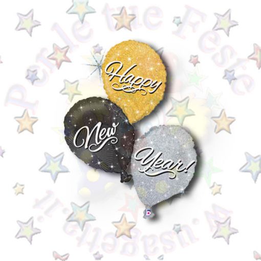 Immagine di Palloncino foil palloncino happy new year 100cm