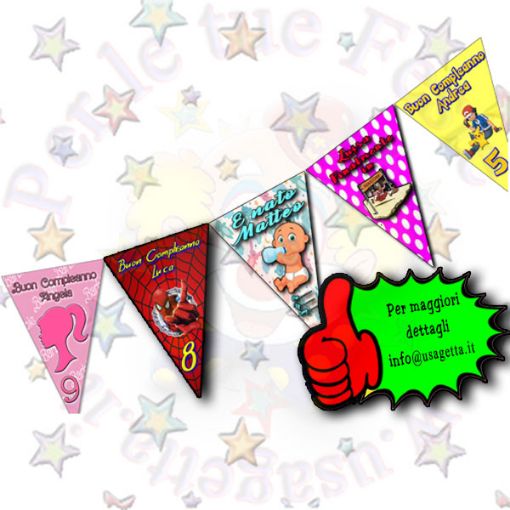 Immagine di Bandierine Personalizzate 4mtr