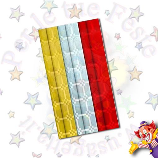 Immagine di Tovaglia metalizzata rossa 5mtr x h1,2mtr