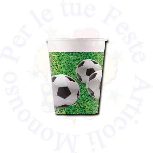 Immagine di Bicchieri calcio carta 200ml 8pz