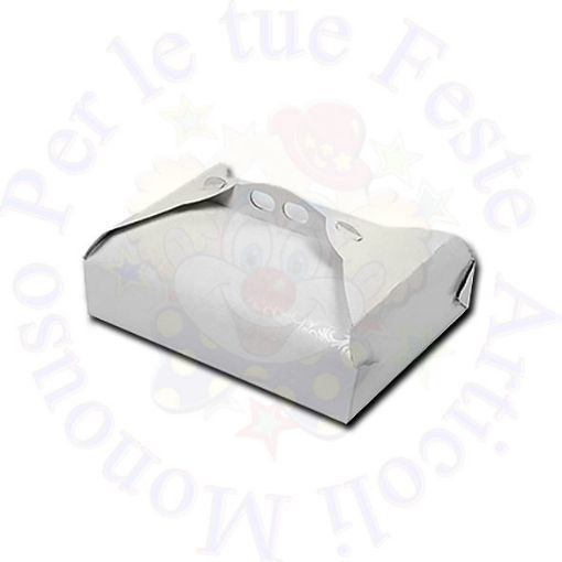 Picture of Scatola porta torta damascato bianco 38x48x10