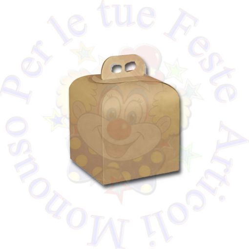 Immagine di Scatola panettone natural teso 20x20x20