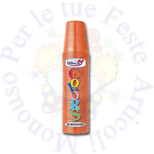 Immagine di Bicchieri arancione 200ml 50pz