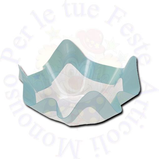 Immagine di Ciotola bordo celeste perlato 13x7cm pet