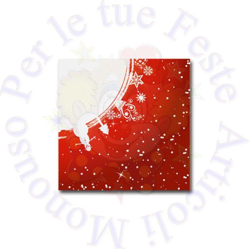 Immagine di Tovaglioli bianco Natale 25x25cm 20pz