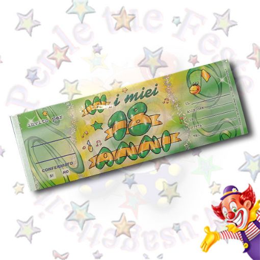 Immagine di Inviti 18 anni 20pz