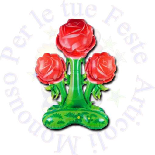 Immagine di Palloncino supershape standup rose rosse 132cm 1pz