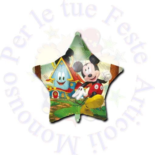 Immagine di Palloncino Mickey rock the house stella Ø46cm 1pz