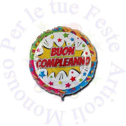 Immagine di Palloncino Buon compleanno comix 1pz