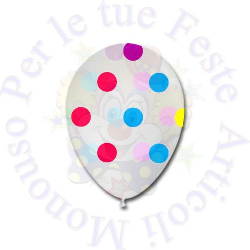 Immagine di Palloncino pois stampa su tr 30cm 1pz