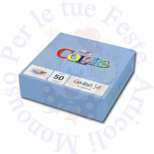 Immagine di Tovaglioli turchese 33x33 50pz