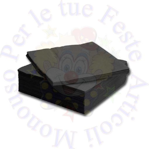 Immagine di Tovaglioli nero 25x25 100pz