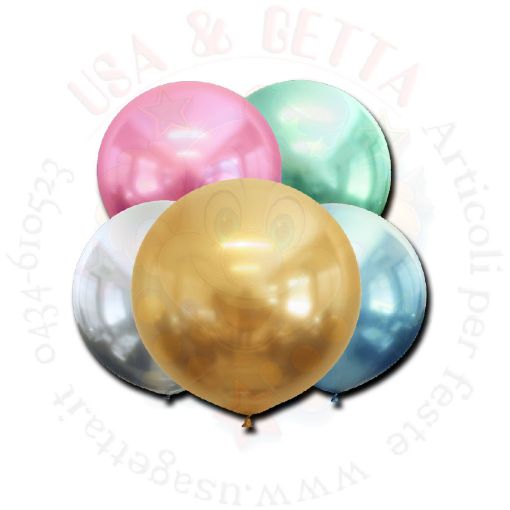 Immagine di Pallone lattice chrome 90cm 1pz