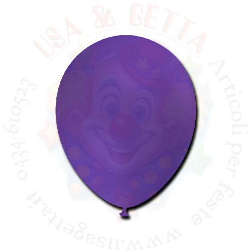 Immagine di Palloncino metallizzato viola lattice Ø13cm 1pz