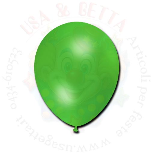 Immagine di Palloncino lattice metallizzati verde chiaro Ø13cm 1pz