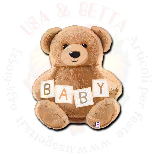 Immagine di Pallone baby teddy bear orsetto 61cm