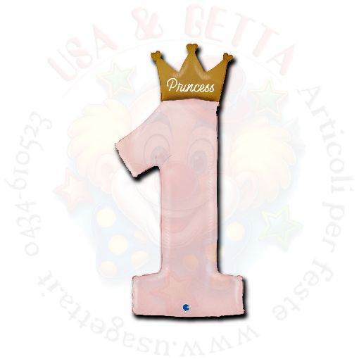 Immagine di Pallone foil my 1st birthday princes H102cm