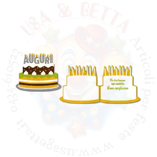 Immagine di Biglietto auguri torta