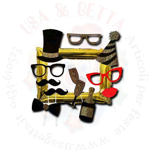 Immagine di Balloon photo frame c/photo prop 12pz