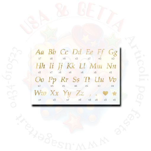 Immagine di Party stickers lettere oro 143 lettere