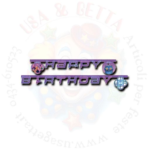 Immagine di Scritta K-Pop Demon Hunter Happy Birthday 2mtr